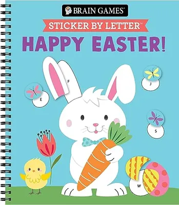 Book Cover: Brain Games - Sticker by Letter: Happy Easter!