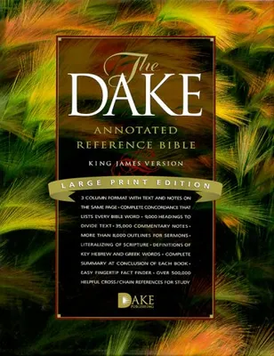 Book Cover: Dake Annotated Reference Bible-KJV-Large Print