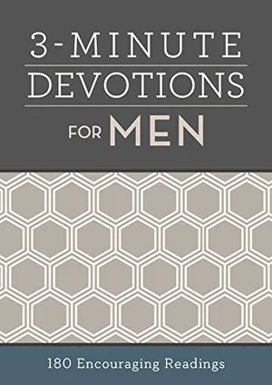 Book Cover: 3-Minute Devotions for Men: 180 Encouraging Readings