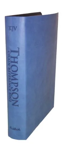 Book Cover: Thompson Chain Reference Bible (Style 507blue) - Regular Size KJV - Deluxe Kirvella