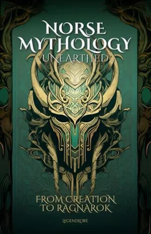 Book Cover: Norse Mythology Unearthed: From Creation to Ragnarok: From Thor to Freyja, get an in-depth analysis of the gods, their relationships, powers, and the legends that shaped the Norse worldview