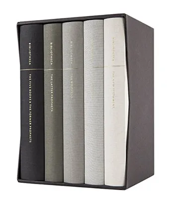 Book Cover: Bibliotheca: Complete Multi-volume Reader's Bible Clothbound Set, 5 Volumes (Including the Apocrypha)
