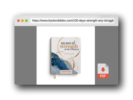 PDF Preview of the book 100 Days of Strength in Any Struggle: A Devotional Journal