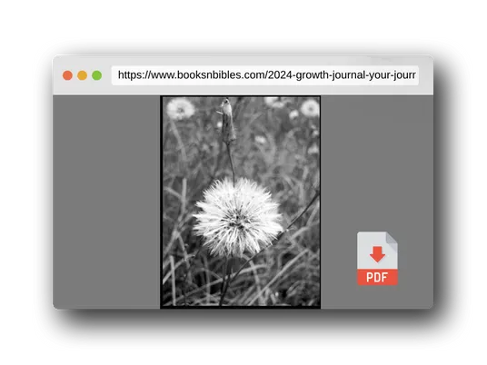 PDF Preview of the book 2024 Growth Journal: Your Journey and Transformation