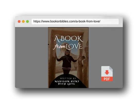PDF Preview of the book A Book From Love