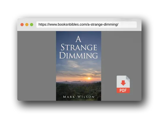 PDF Preview of the book A Strange Dimming