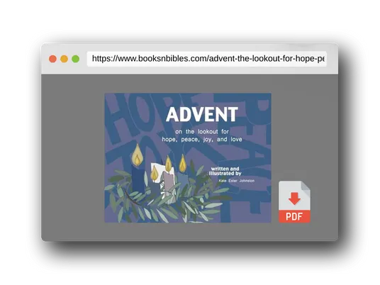 PDF Preview of the book Advent: On the Lookout for Hope, Peace, Joy, and Love