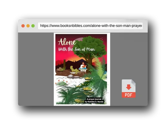 PDF Preview of the book Alone with the Son of Man: A prayer journal