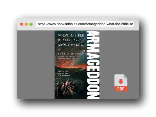 PDF Preview of the book Armageddon: What the Bible Really Says about the End