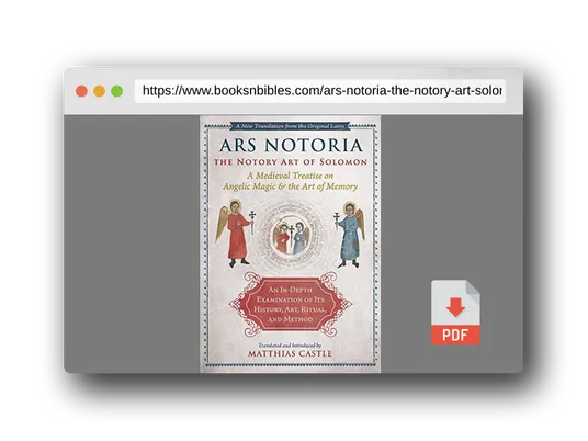 PDF Preview of the book Ars Notoria: The Notory Art of Solomon: A Medieval Treatise on Angelic Magic and the Art of Memory