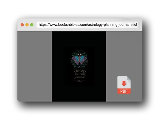 PDF Preview of the book Astrology Planning Journal: A Sticky Note Astrology Companion Planner