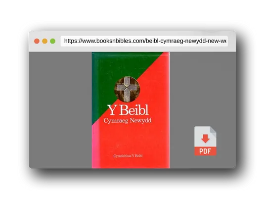 PDF Preview of the book Y Beibl Cymraeg Newydd (New Welsh Bible)