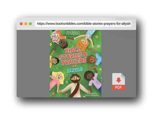 PDF Preview of the book Bible Stories & Prayers for Aliyah (Bible for Me)