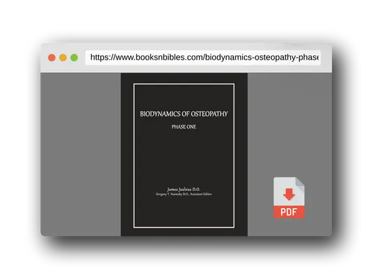 PDF Preview of the book Biodynamics of Osteopathy Phase One