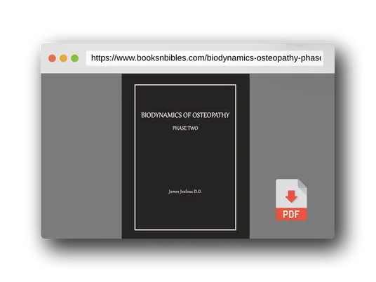 PDF Preview of the book Biodynamics of Osteopathy Phase Two