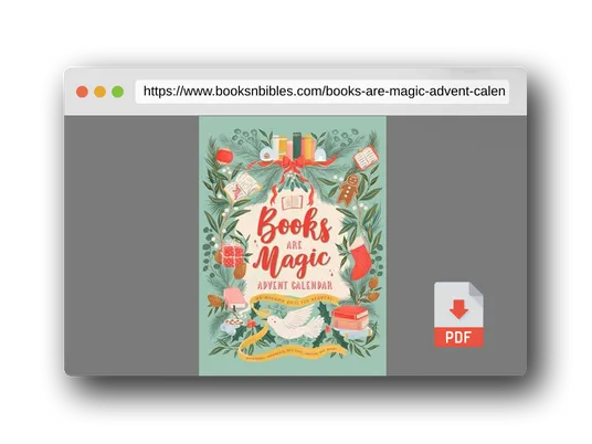PDF Preview of the book Books Are Magic Advent Calendar: 25 Bookish Gifts for Readers