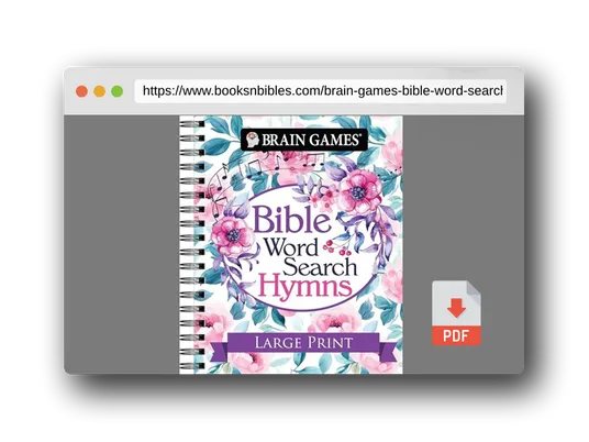PDF Preview of the book Brain Games - Bible Word Search: Hymns - Large Print