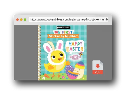 PDF Preview of the book Brain Games - My First Sticker by Number: Happy Easter - Includes Sparkly Glitter Stickers!