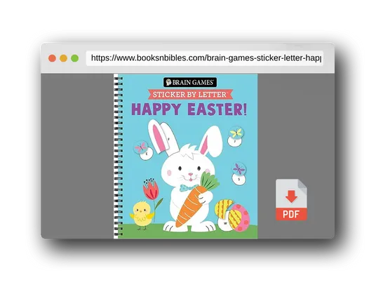 PDF Preview of the book Brain Games - Sticker by Letter: Happy Easter!