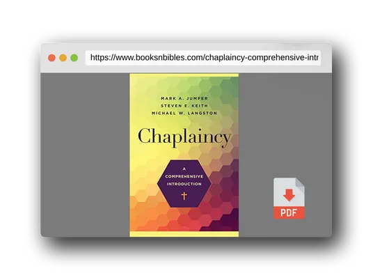 PDF Preview of the book Chaplaincy: A Comprehensive Introduction