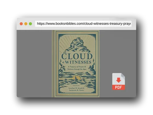 PDF Preview of the book Cloud of Witnesses: A Treasury of Prayers and Petitions through the Ages