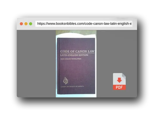 PDF Preview of the book Code of Canon Law: Latin-English Edition, New English Translation (English and Latin Edition)