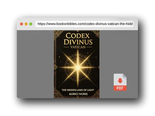 PDF Preview of the book Codex Divinus Vatican The Hidden Laws of Light