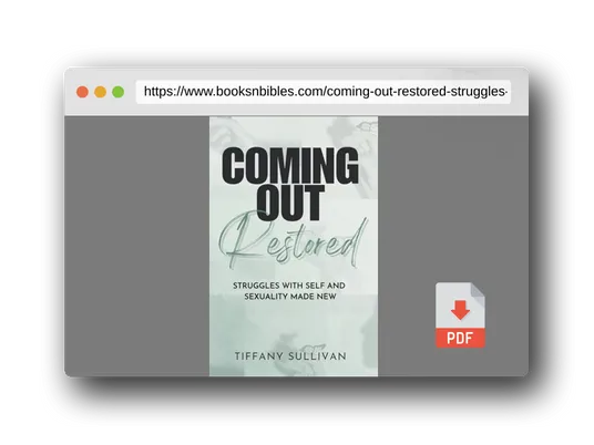 PDF Preview of the book Coming Out Restored: Struggles with Self and Sexuality Made New