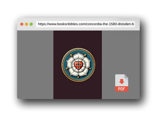 PDF Preview of the book Concordia: The 1580 Dresden Book of Concord in English