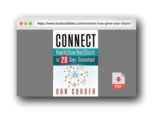PDF Preview of the book Connect: How to Grow Your Church in 28 Days Guaranteed