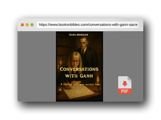 PDF Preview of the book Conversations with Gann: A sacred dialogue across time