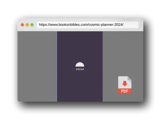 PDF Preview of the book Cosmic Planner 2024