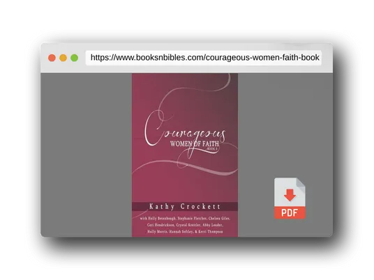 PDF Preview of the book Courageous Women of Faith Book 3