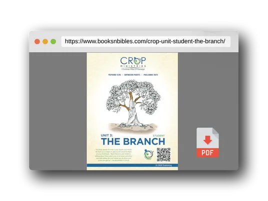 PDF Preview of the book CROP Unit 3: Student: The Branch