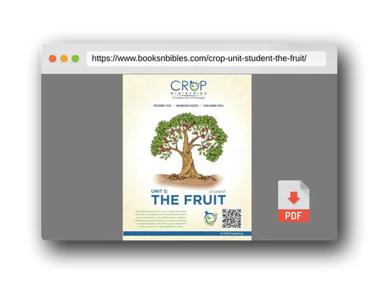 PDF Preview of the book CROP Unit 5: Student: The Fruit