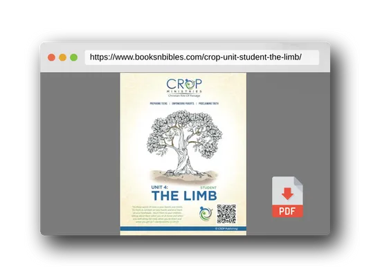 PDF Preview of the book CROP Unit 4: Student: The Limb