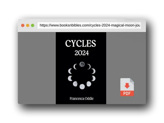 PDF Preview of the book CYCLES 2024: A Magical Moon Journal