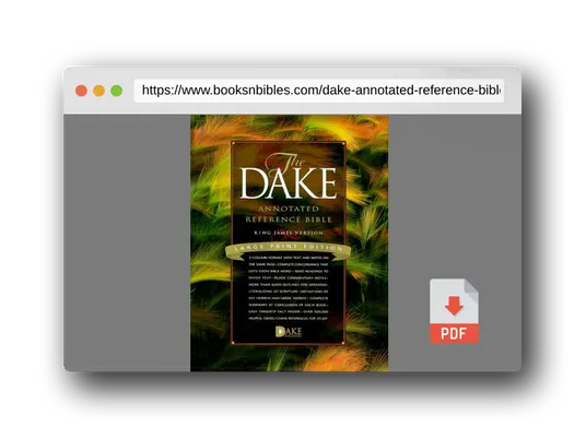 PDF Preview of the book Dake Annotated Reference Bible-KJV-Large Print