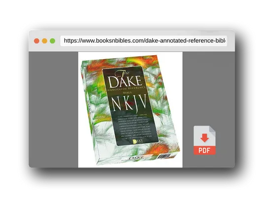 PDF Preview of the book Dake's Annotated Reference Bible: New Kings James Version, Black Leathersoft