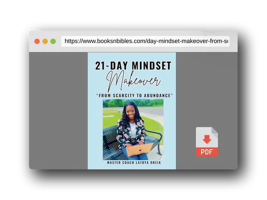 PDF Preview of the book 21-Day Mindset Makeover: From Scarcity To Abundance