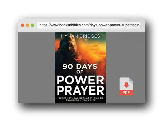 PDF Preview of the book 90 Days of Power Prayer: Supernatural Declarations to Transform Your Life