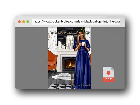 PDF Preview of the book Dear Black Girl...: Get into the Word!