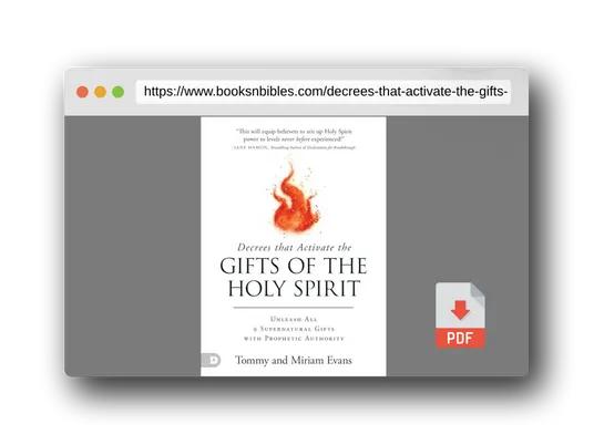 PDF Preview of the book Decrees That Activate the Gifts of the Holy Spirit