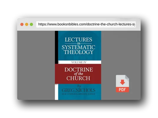 PDF Preview of the book Doctrine of the Church (Lectures in Systematic Theology)