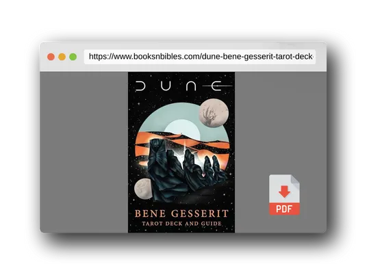 PDF Preview of the book Dune: Bene Gesserit Tarot Deck and Guide