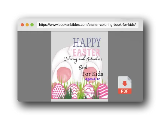 PDF Preview of the book Easter Coloring Book For Kids