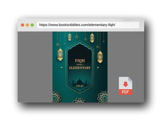 PDF Preview of the book Elementary Fiqh
