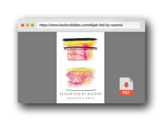PDF Preview of the book Elijah Fed by Ravens
