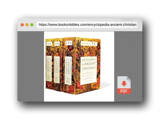 PDF Preview of the book Encyclopedia of Ancient Christianity