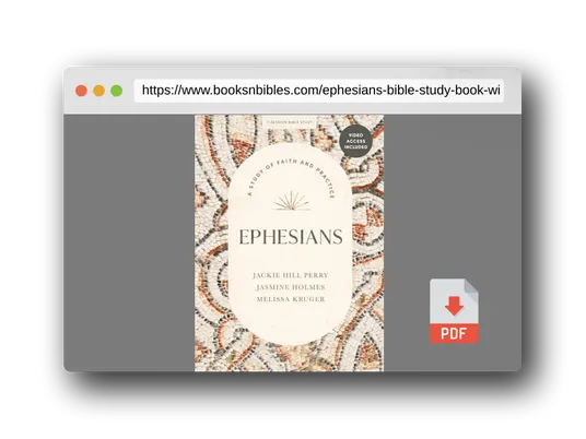 PDF Preview of the book Ephesians - Bible Study Book with Video Access: A Study of Faith and Practice